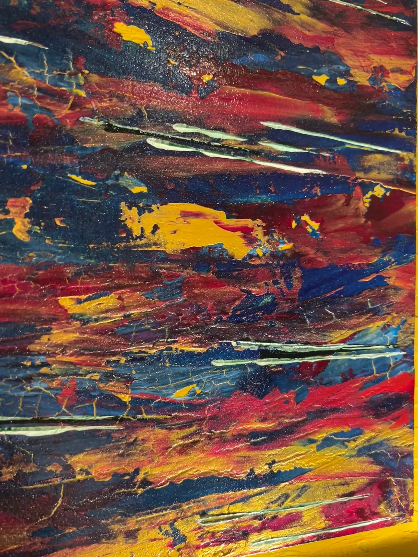 Close-up of the textures in Fractured Horizons.