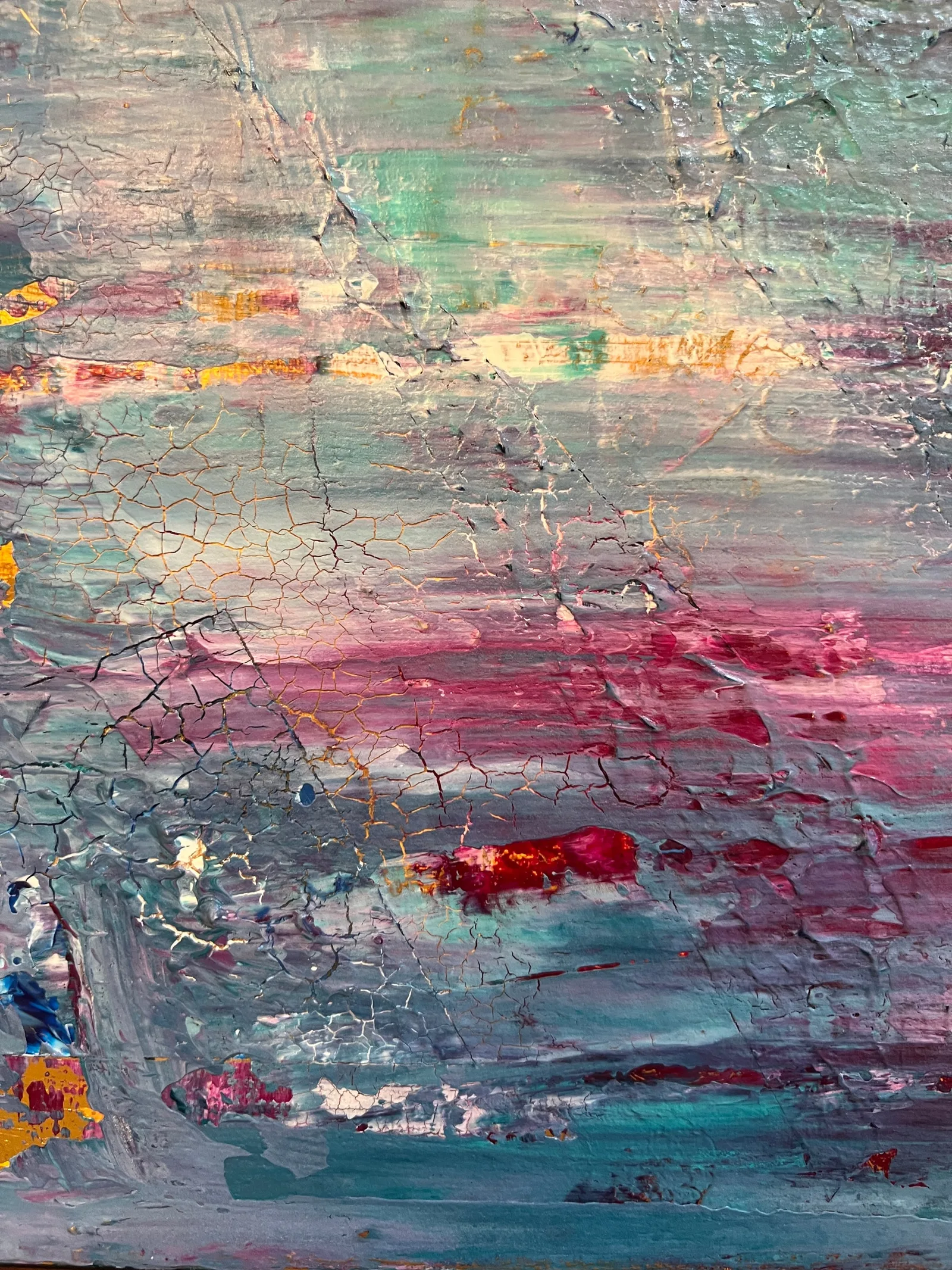 Close-up of the layers in Tidal Reflections.